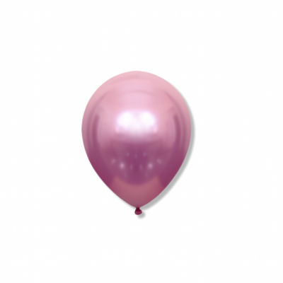 5 inç pembe krom balon