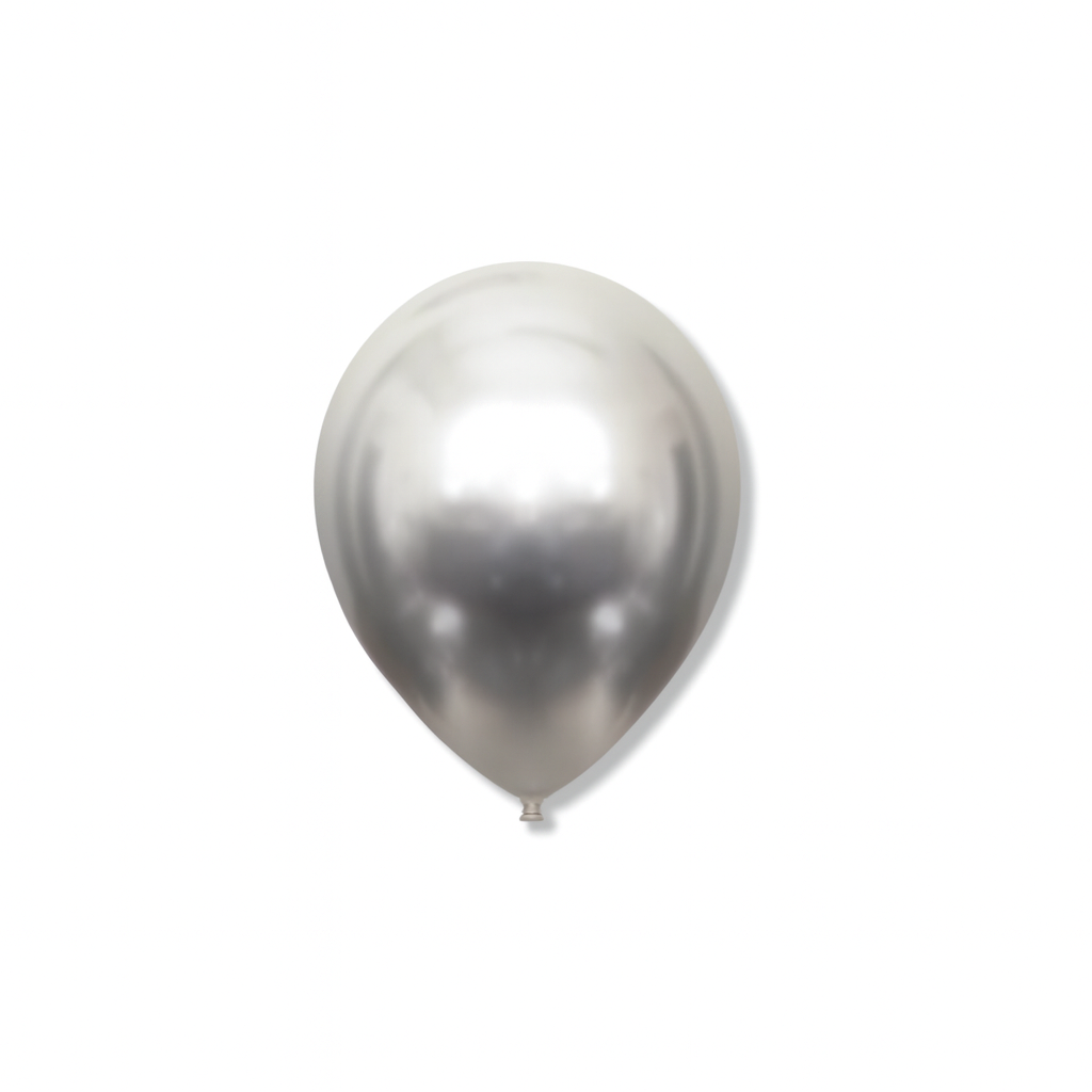 5 inç gümüş krom balon