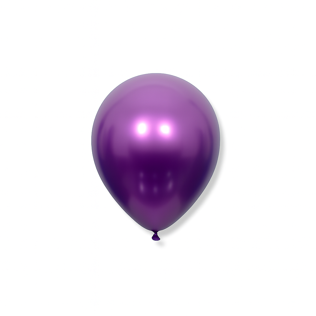 5 inç mor krom balon