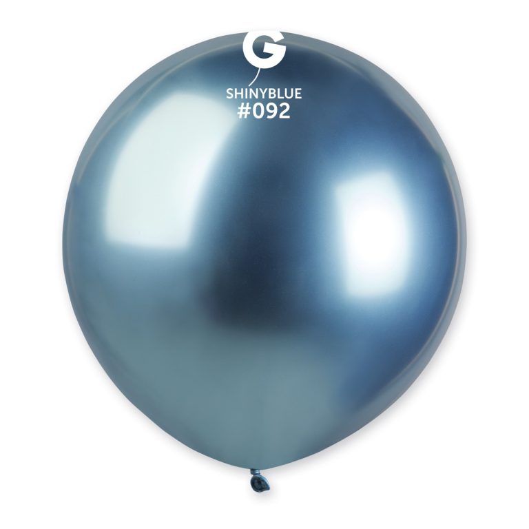 jumbo mavi krom balon