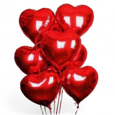 uçan kalp folyo balon
